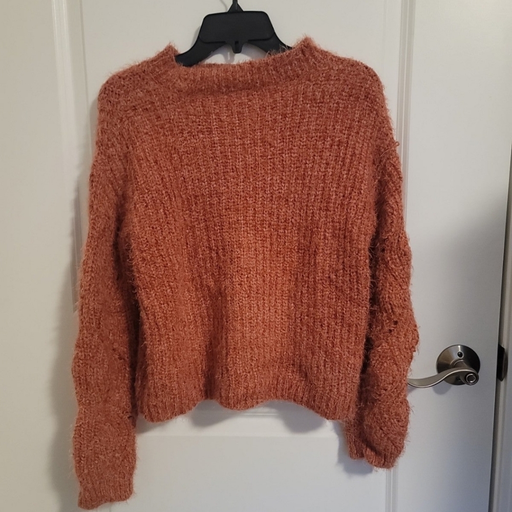 Freshman 1996 Coral Fuzzy Sweater - Picture 1 of 5
